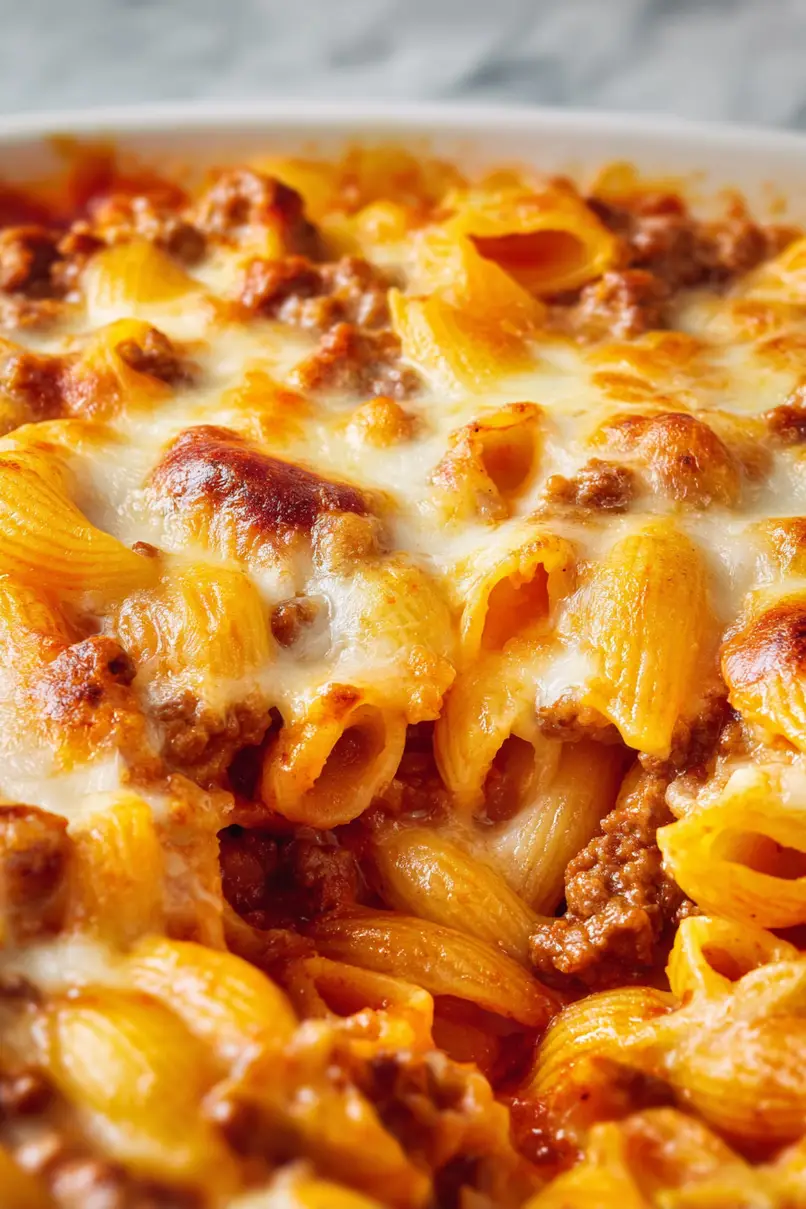 Easy Tomato Soup Hamburger Casserole