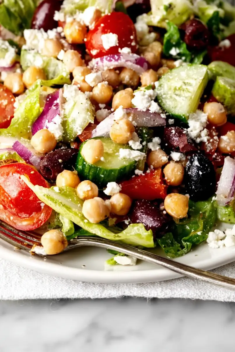 Refreshing Chickpea Greek Salad
