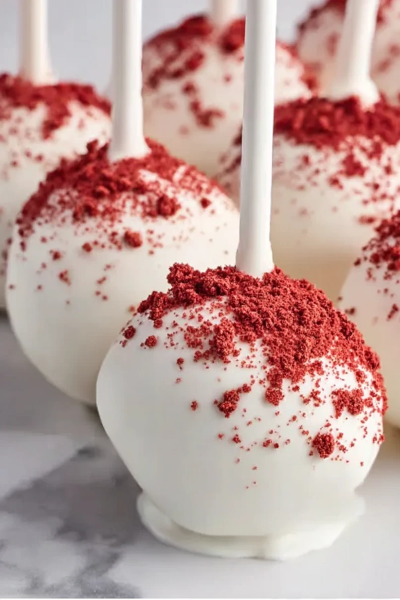 Moist Red Velvet Cake Pops
