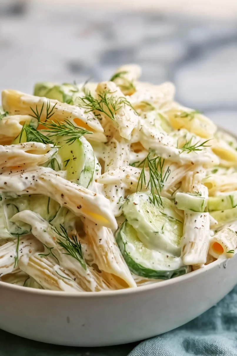 Healthy Cucumber Pasta Salad