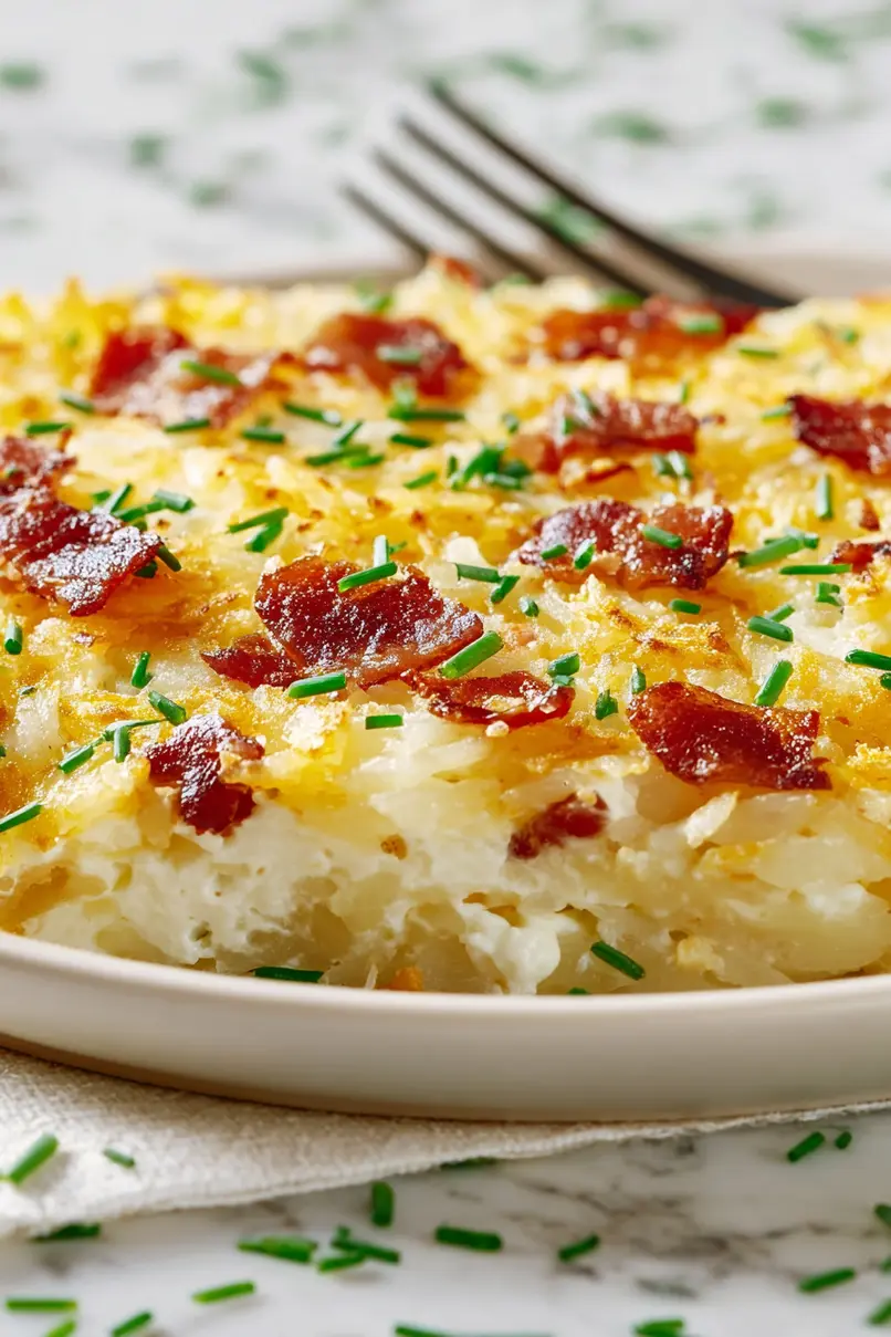 Easy Cottage Cheese Hashbrown Casserole