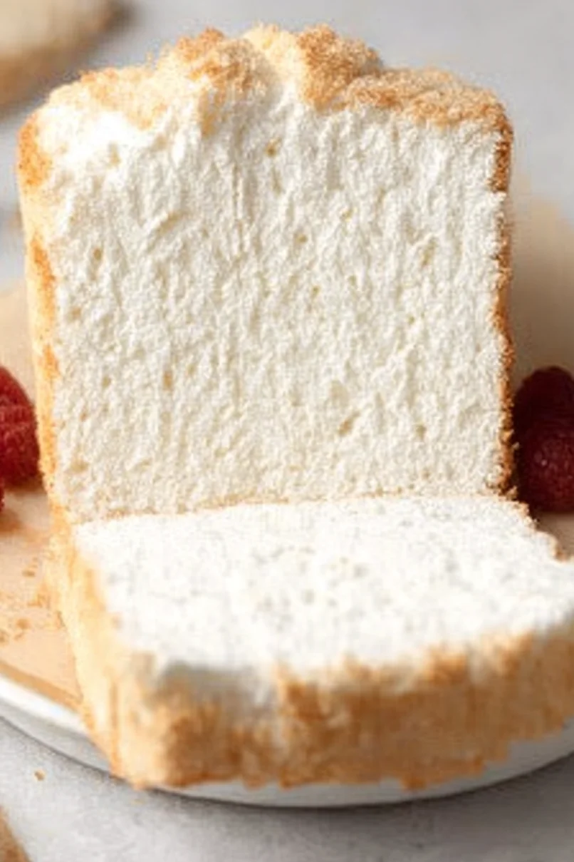 Perfect Angel Food Cake in a Loaf Pan