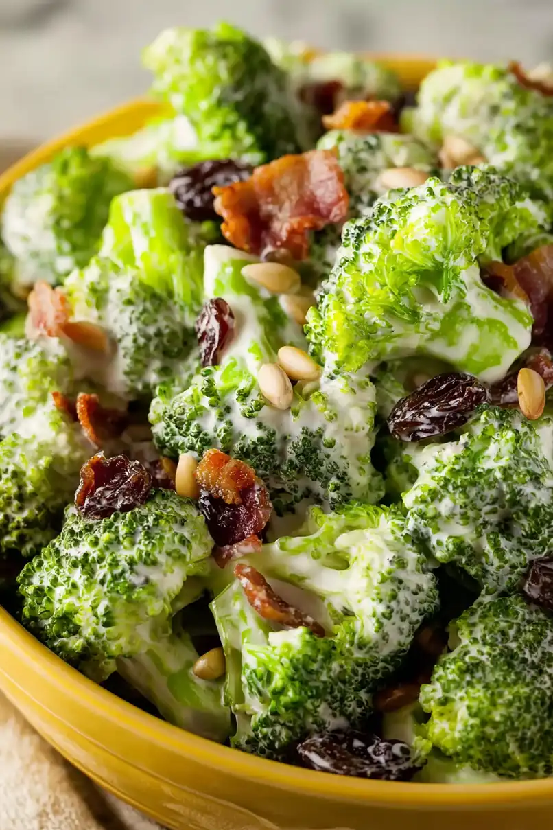 Flavorful Broccoli Raisin Salad with Bacon