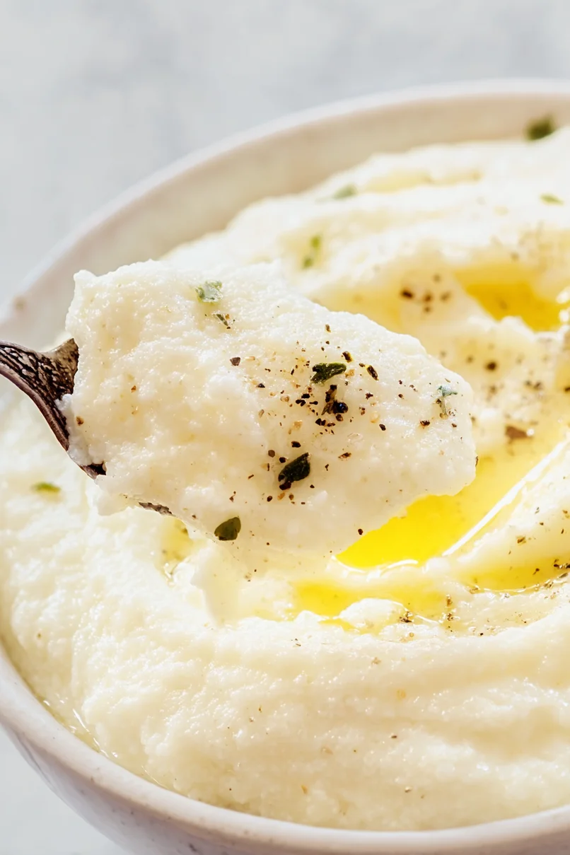 Easy Keto Cauliflower Mashed Potatoes with Sour Cream
