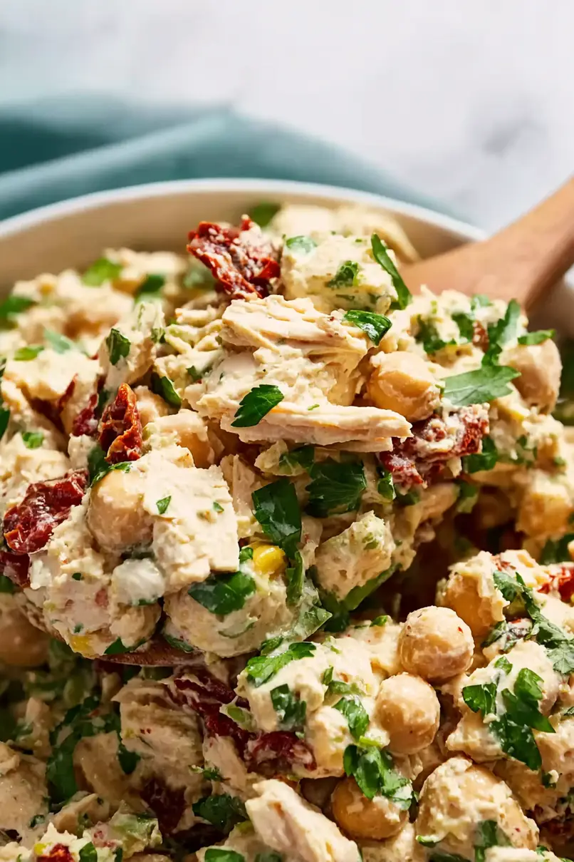 Tasty Chickpea Chicken Salad