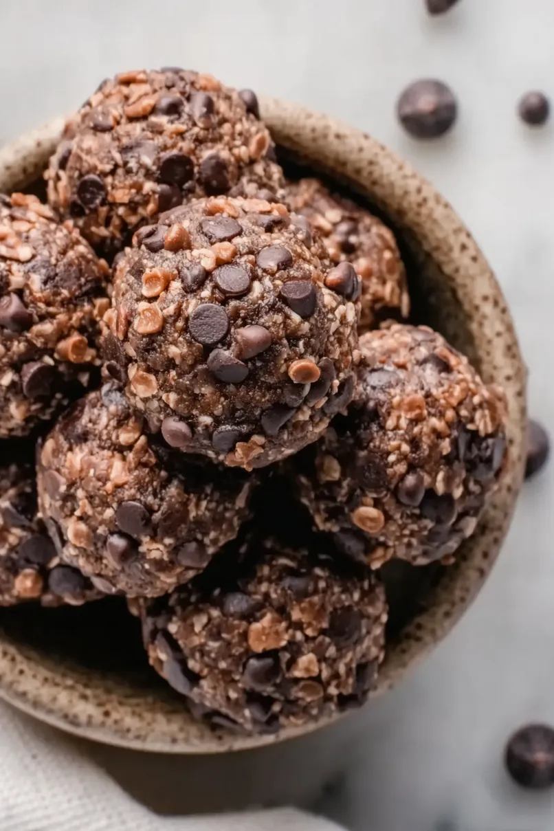 No-Bake Brownie Protein Balls