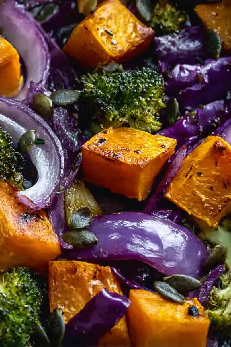 Golden Roasted Butternut Squash with Veggies
