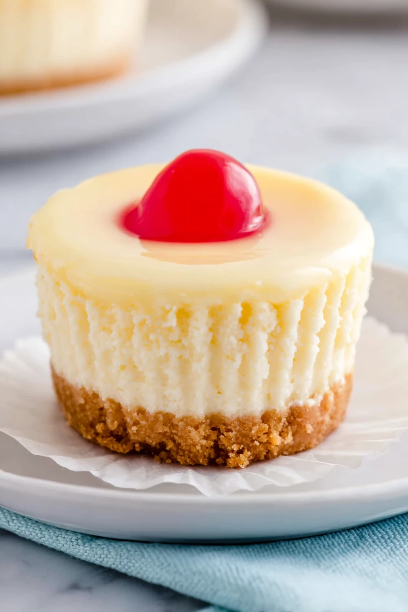 No-Bake Mini Cheesecakes with Vanilla Wafers