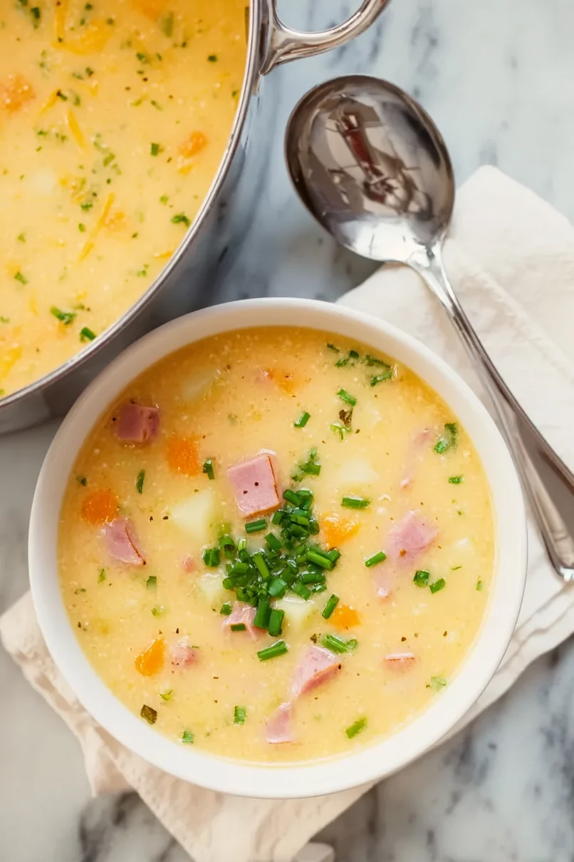 Yukon Gold Potato and Ham Soup