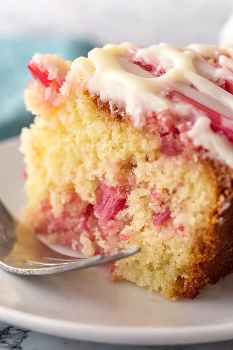 Rhubarb Cake with Cake Mix Made Easy