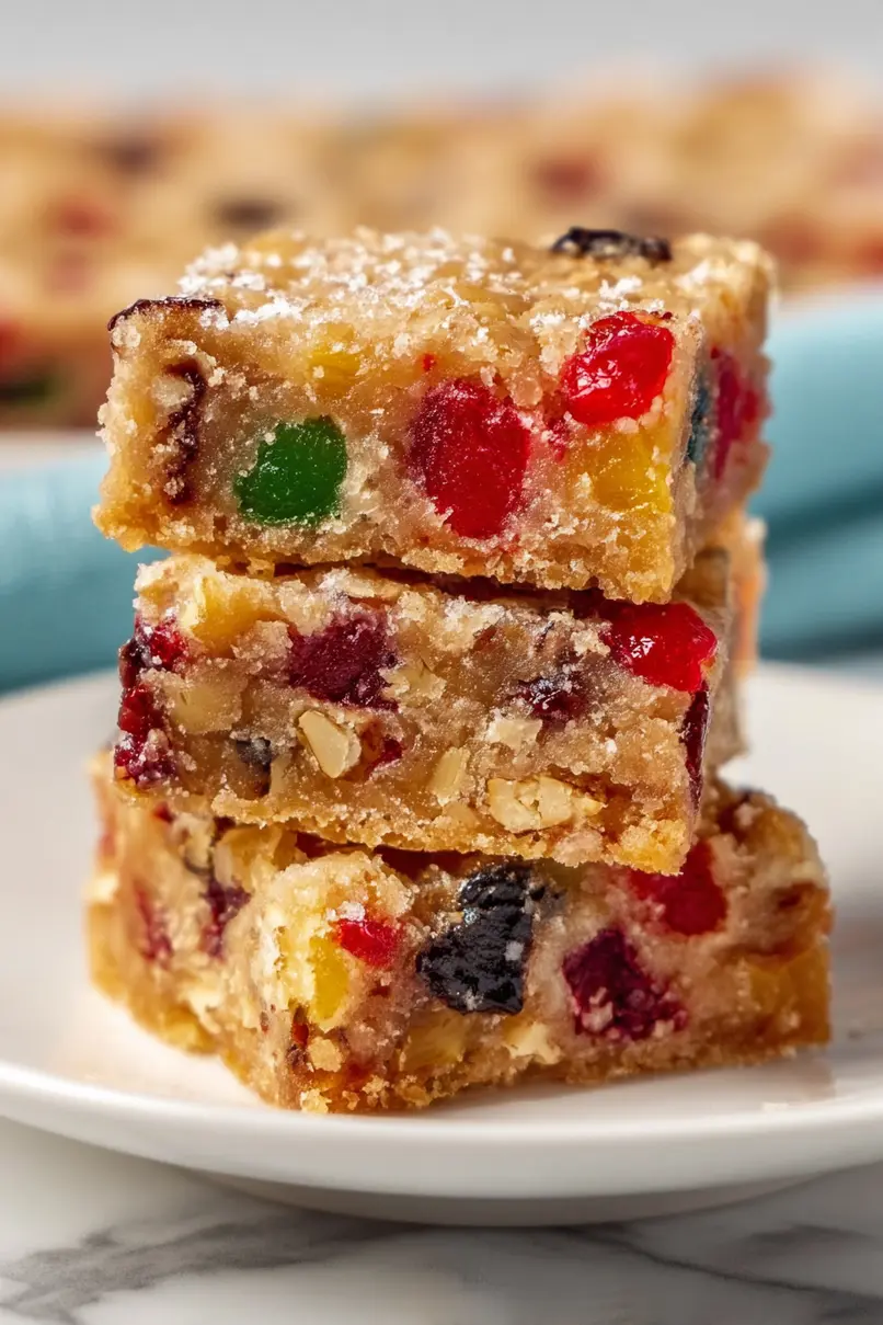 Festive Christmas Fruitcake Bars