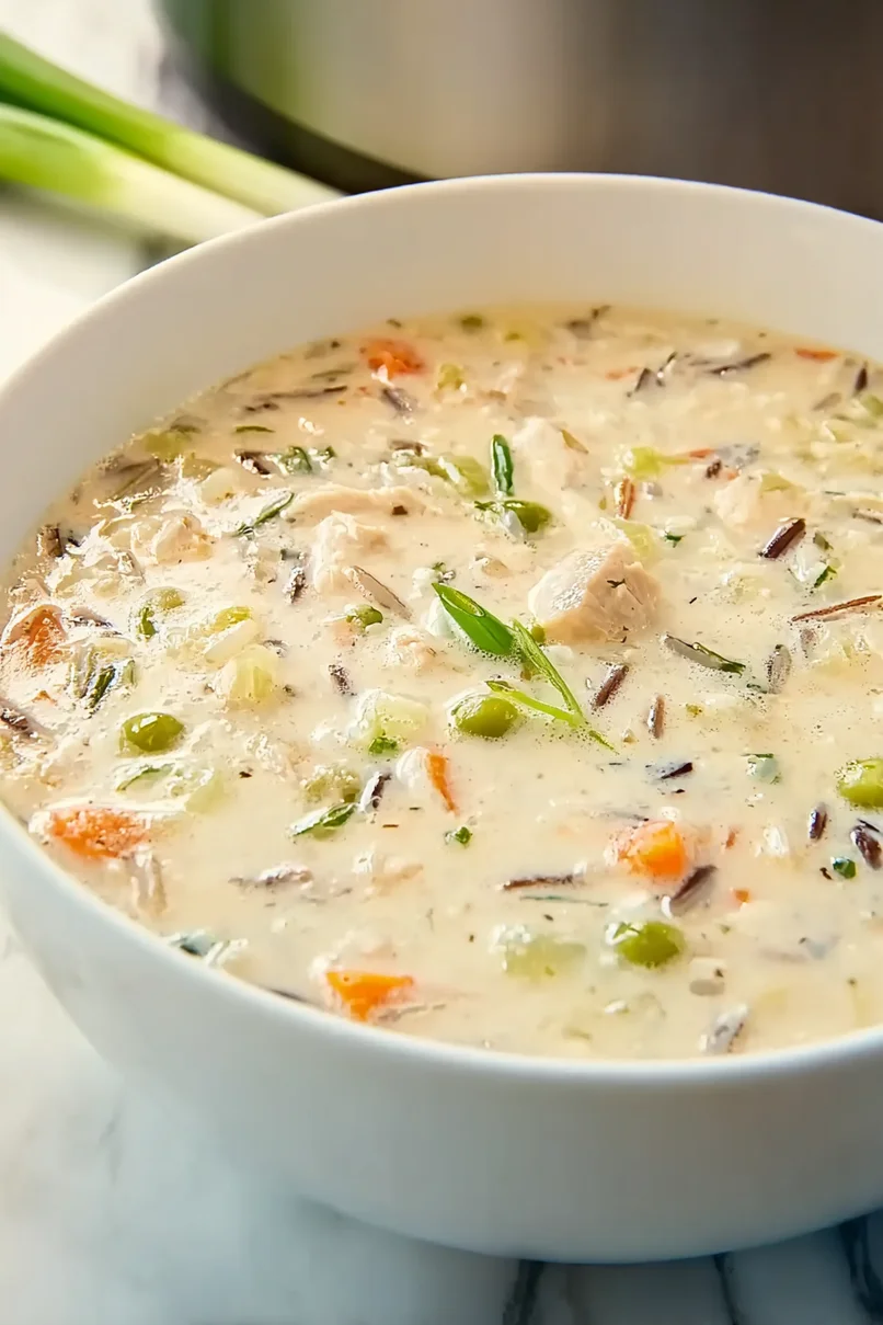 Creamy Copycat Panera Chicken and Wild Rice Soup