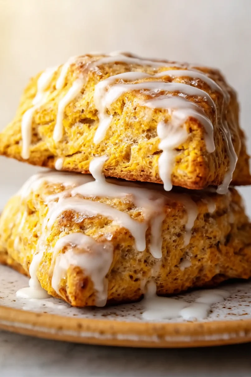 Easy Pumpkin Scones with Heavy Cream