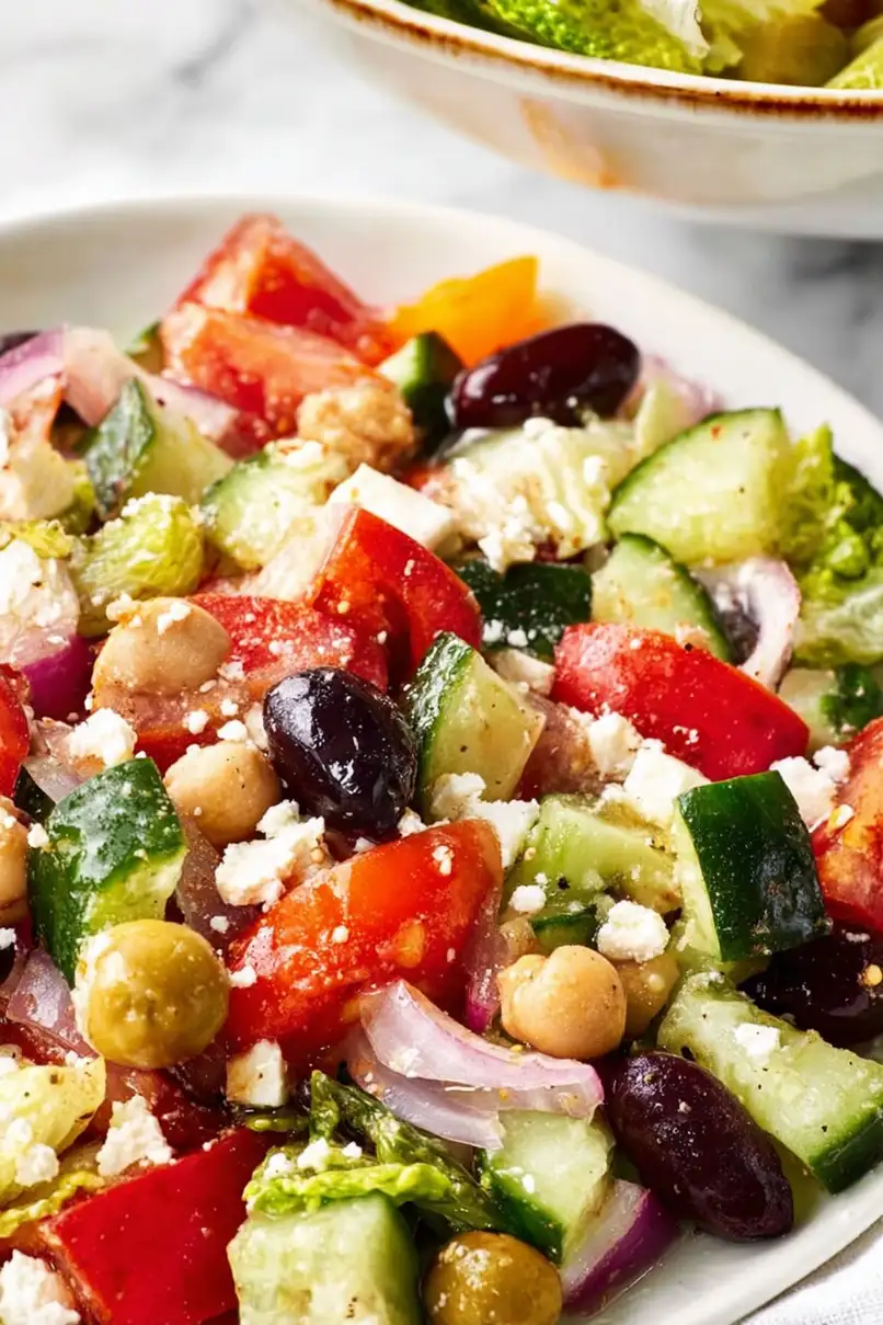 Refreshing Chickpea Greek Salad