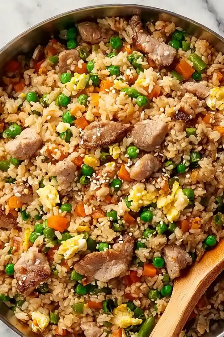 Homemade Pork Tenderloin Fried Rice