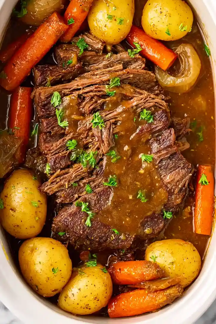 Juicy Instant Pot Pot Roast with Onion Soup Mix