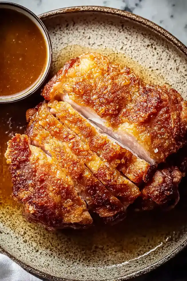 Tasty Pork Shoulder Roast with Crackling
