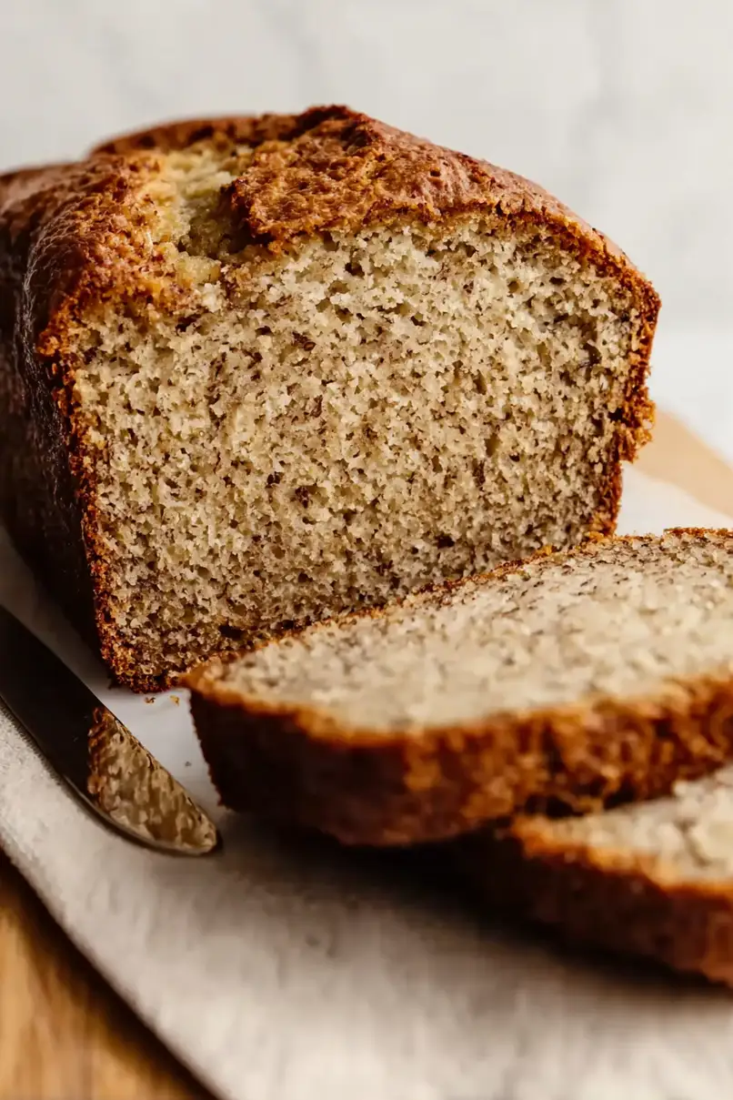 Moist Banana Bread Using Frozen Bananas