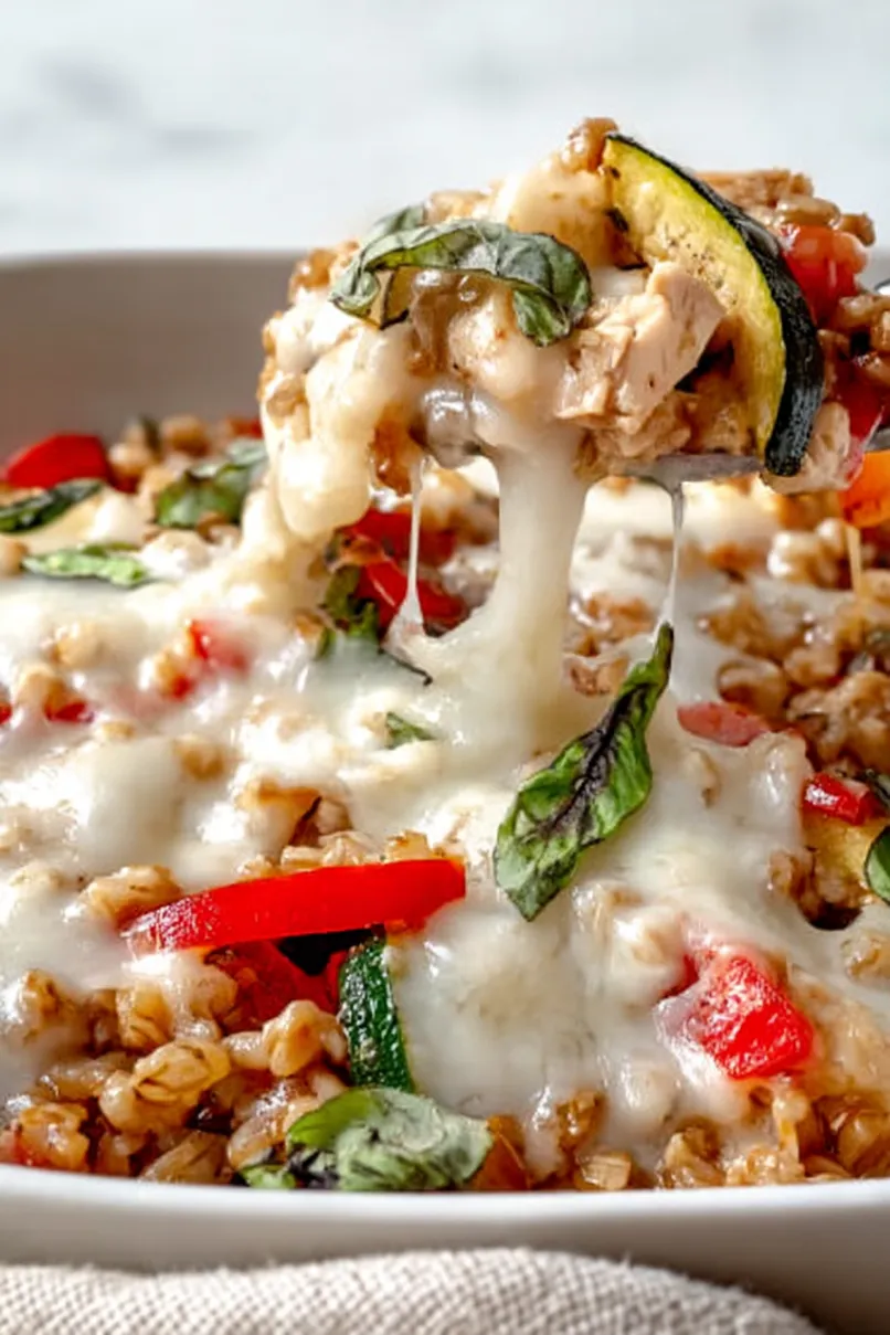 Quick Farro with Chicken