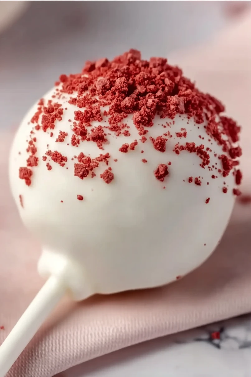 Moist Red Velvet Cake Pops