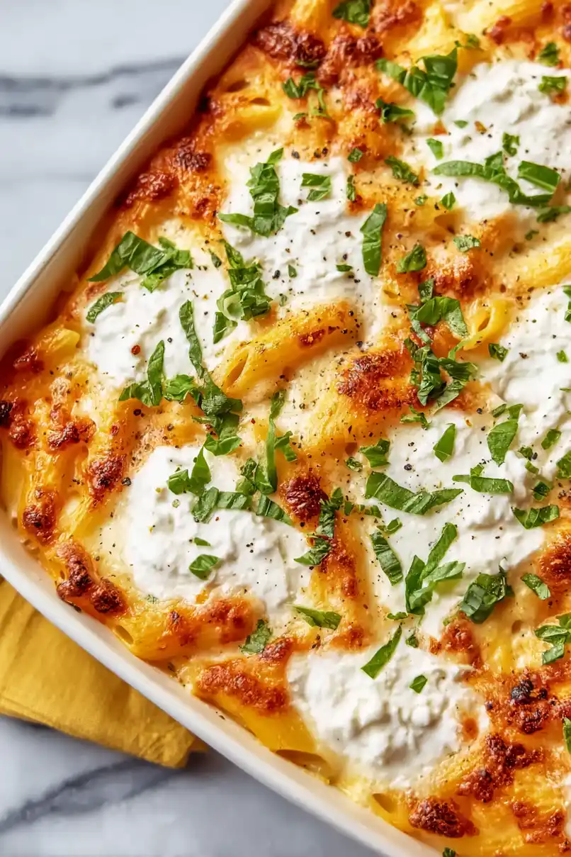 Quick Ricotta Pasta Bake