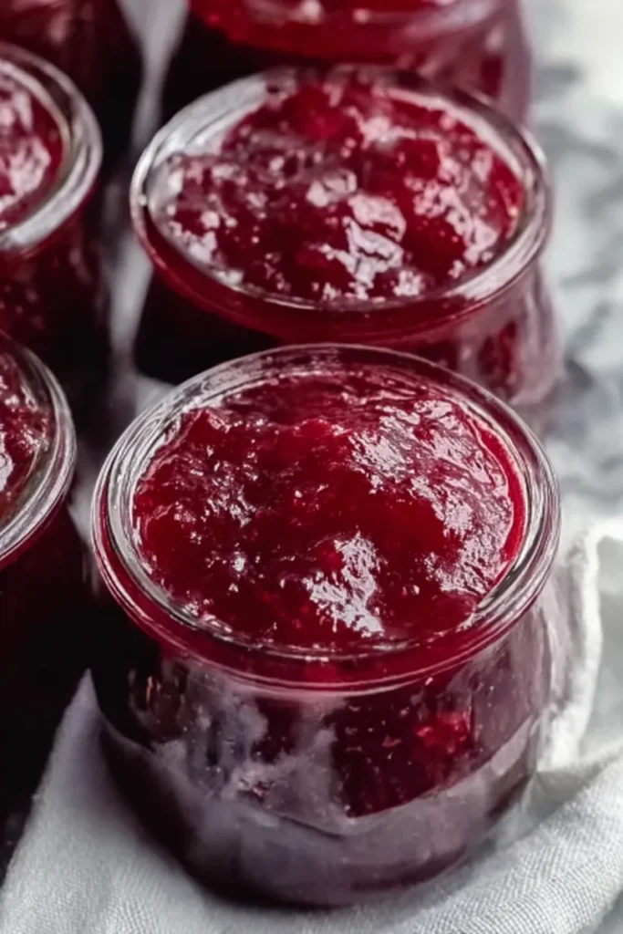Festive Cranberry Apple Christmas Jam