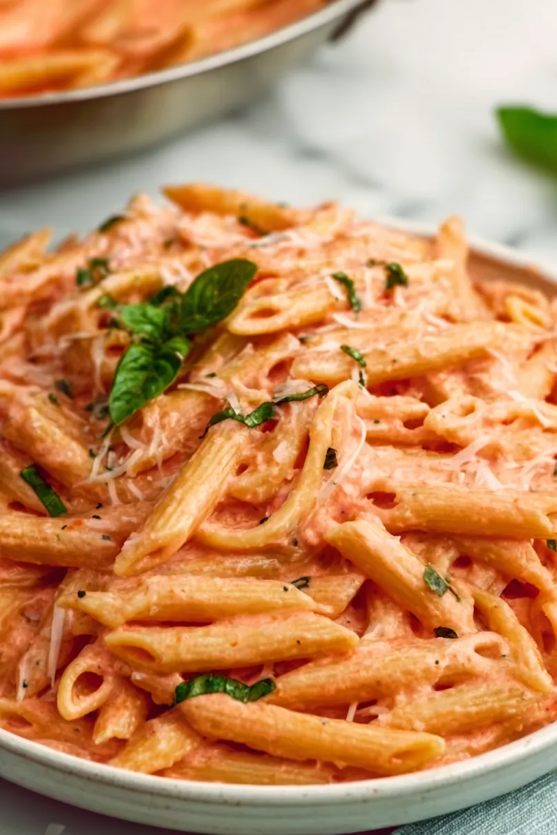 Quick Pink Sauce Pasta Without Vodka