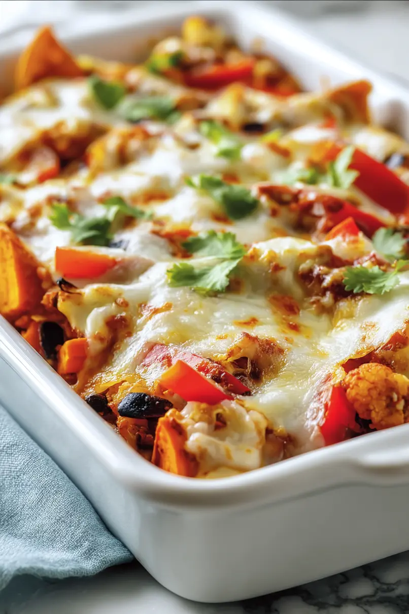 Easy Vegetarian Enchilada Casserole