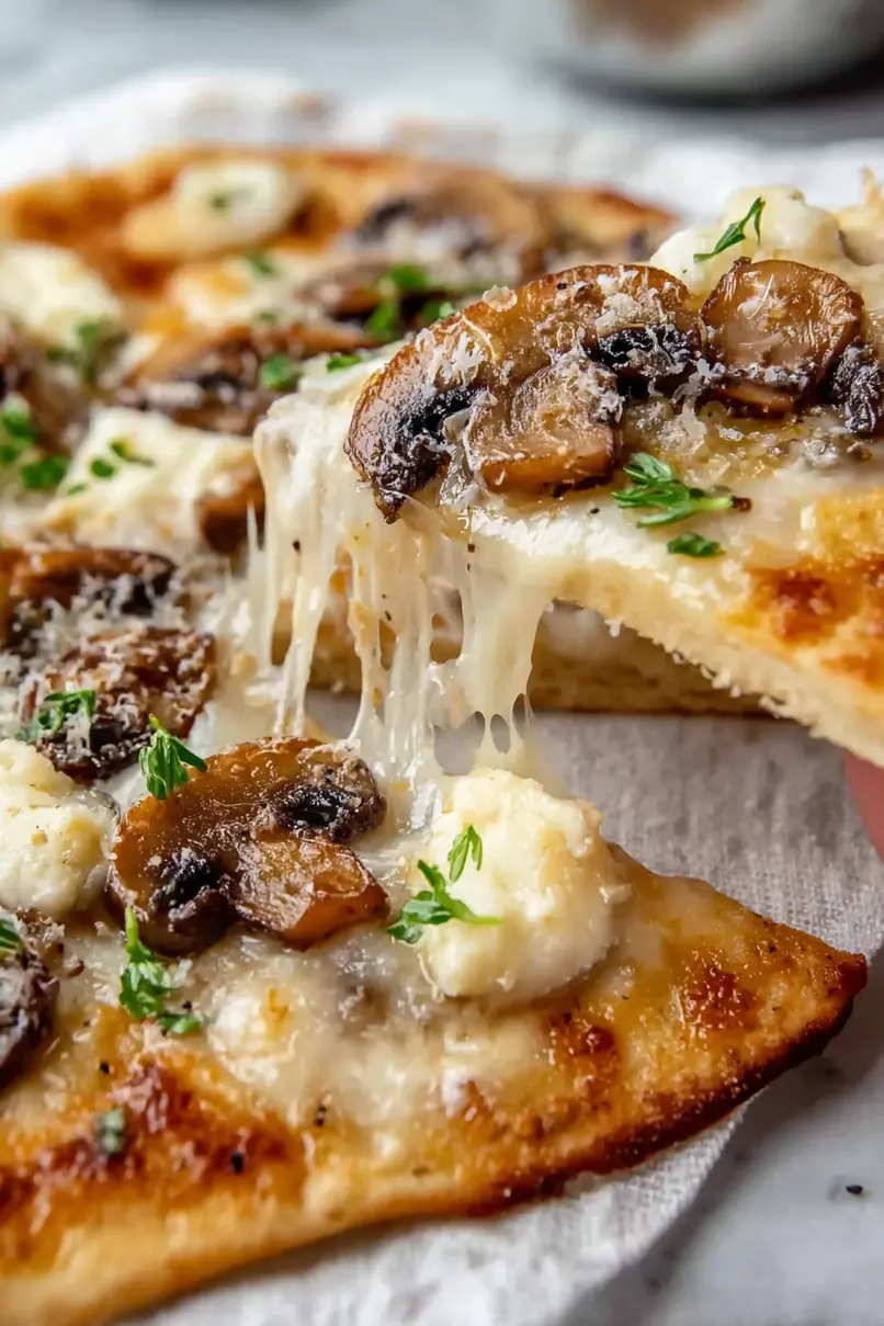 Best Mushroom Flatbread Pizza