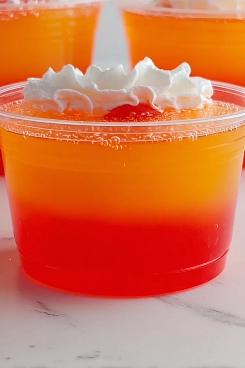 Delicious Tequila Sunrise Jello Shots