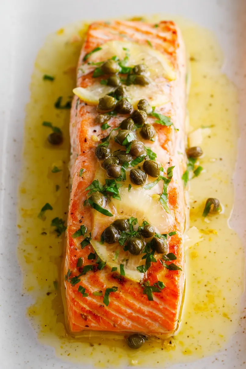 Zesty Lemon and Capers Baked Salmon