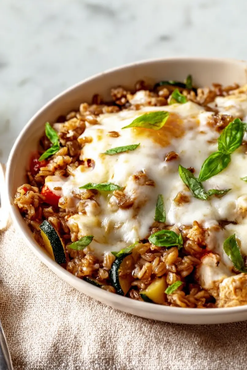 Quick Farro with Chicken
