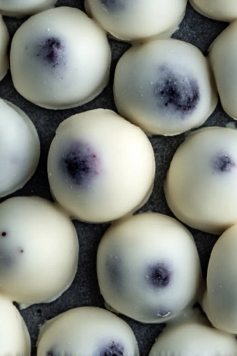 Quick Frozen Greek Yogurt Blueberry Bites
