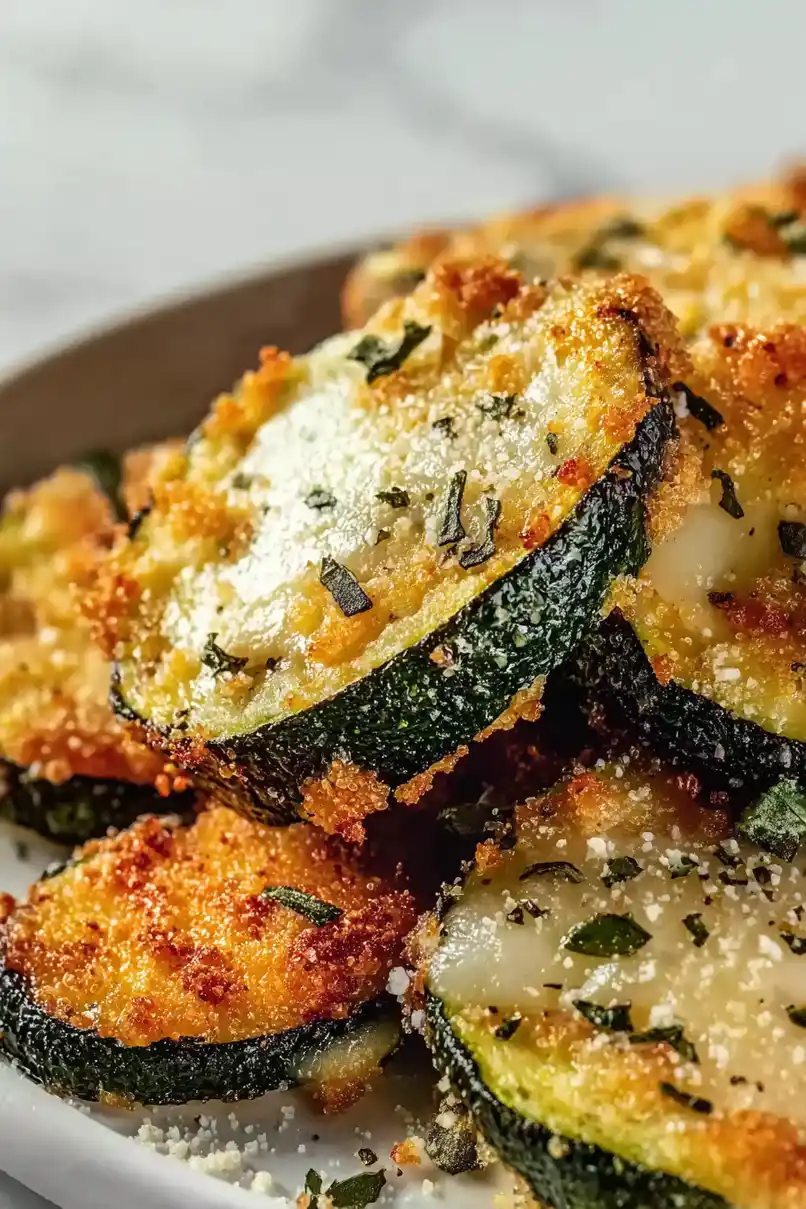 Low-Calorie Air Fryer Zucchini Parmesan