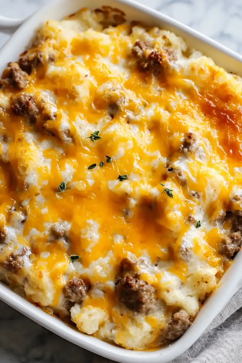 Hearty Sausage Gravy Casserole