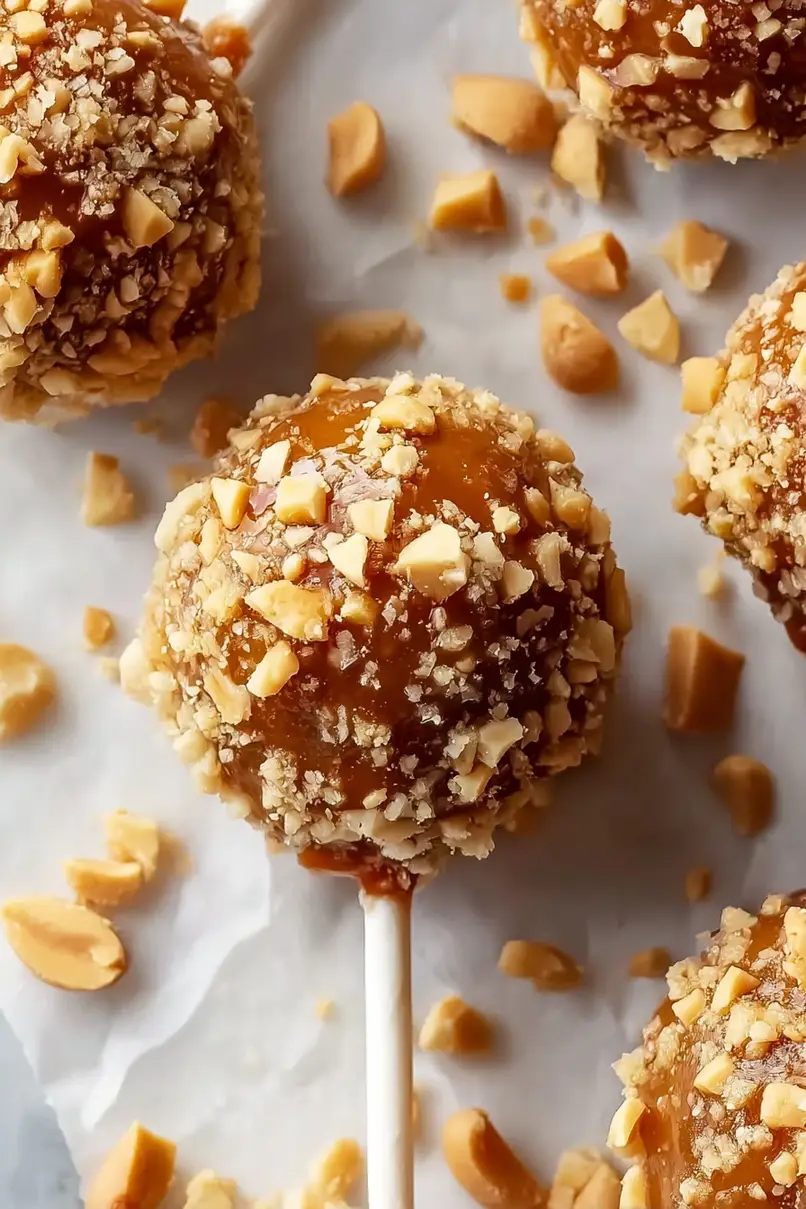 Easy Caramel Apple Cake Pops