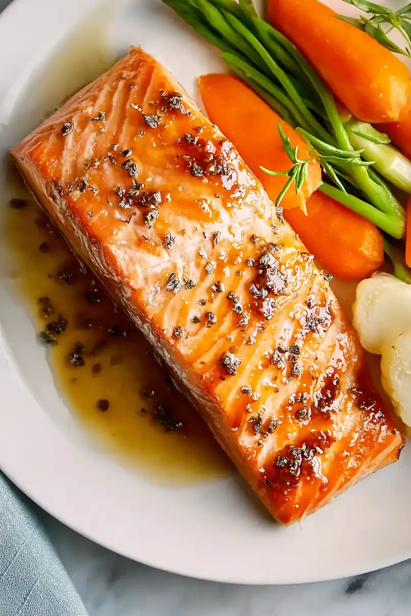 20-Minute Air Fryer Maple Glazed Salmon