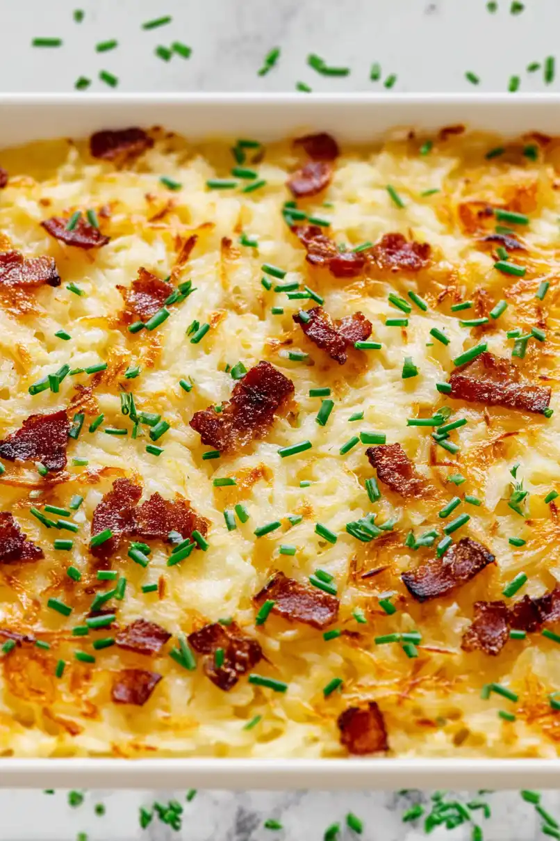 Easy Cottage Cheese Hashbrown Casserole