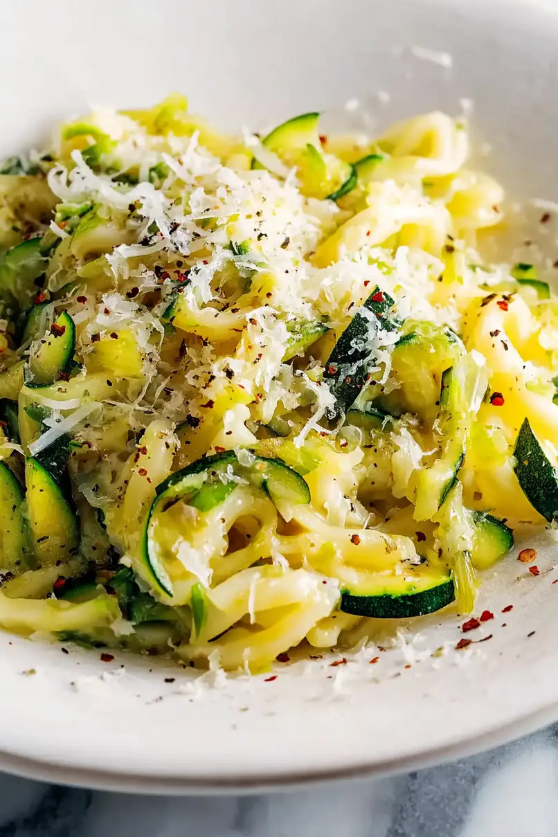 Fresh Zucchini and Leek Pasta