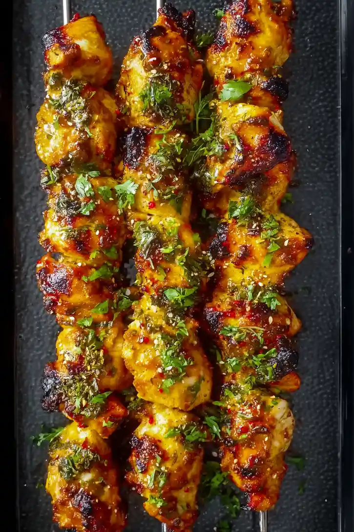 Tasty Chicken Skewers in the Oven