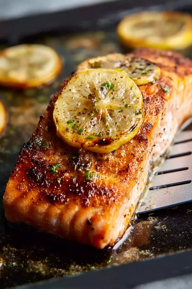 Healthy Grilled Salmon on Blackstone