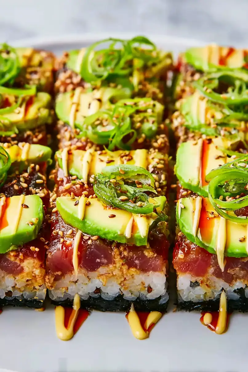 Quick Canned Tuna Sushi Bake