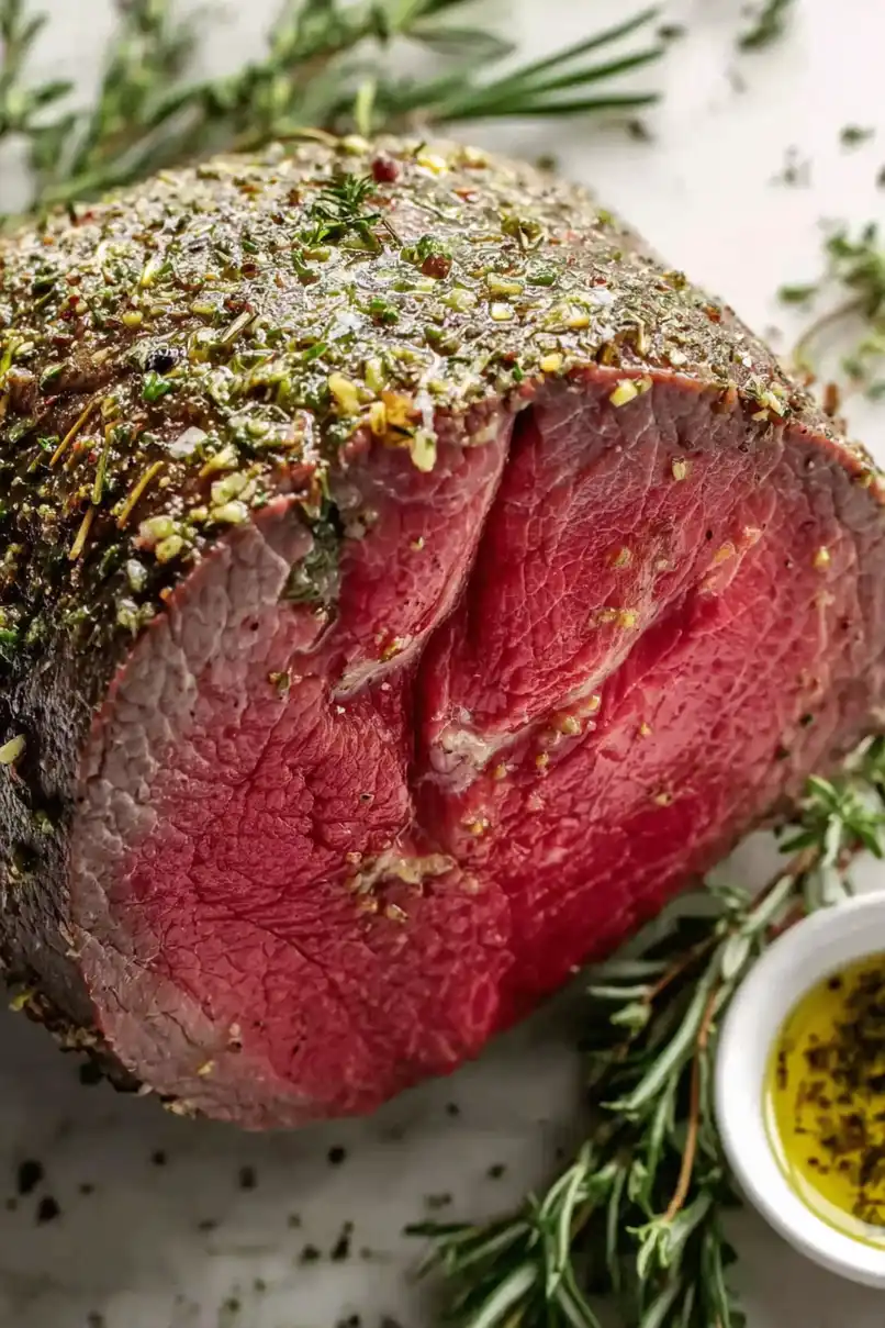 Perfectly Cooked Eye of Round Roast Beef