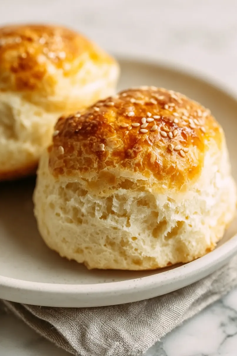 Quick & Easy 2 Ingredient Greek Yogurt Rolls (No Yeast)