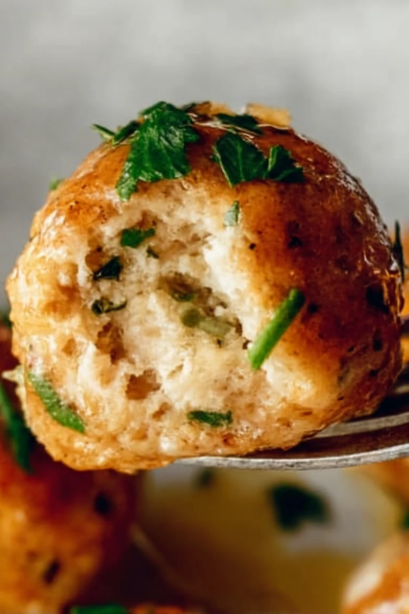 Healthy Turkey and Stuffing Meatballs