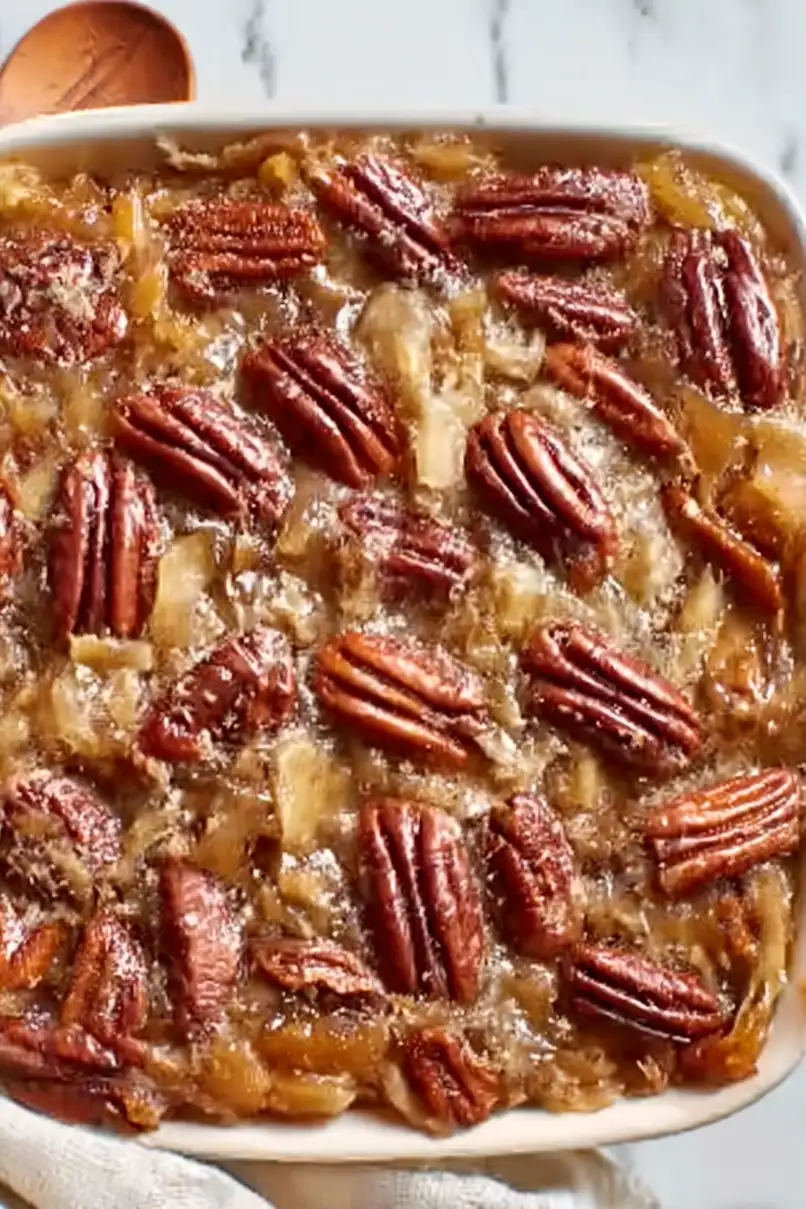 Healthy Twist on Pecan Pie Cobbler