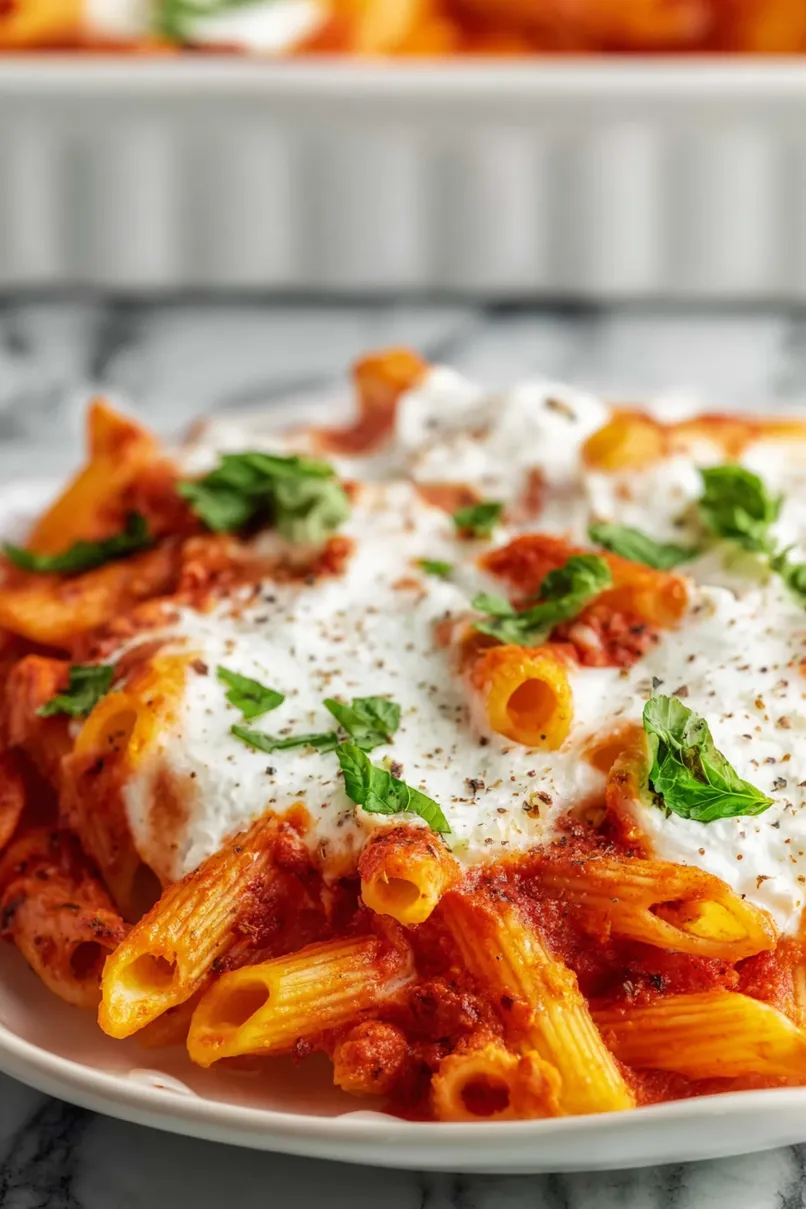 Quick Ricotta Pasta Bake