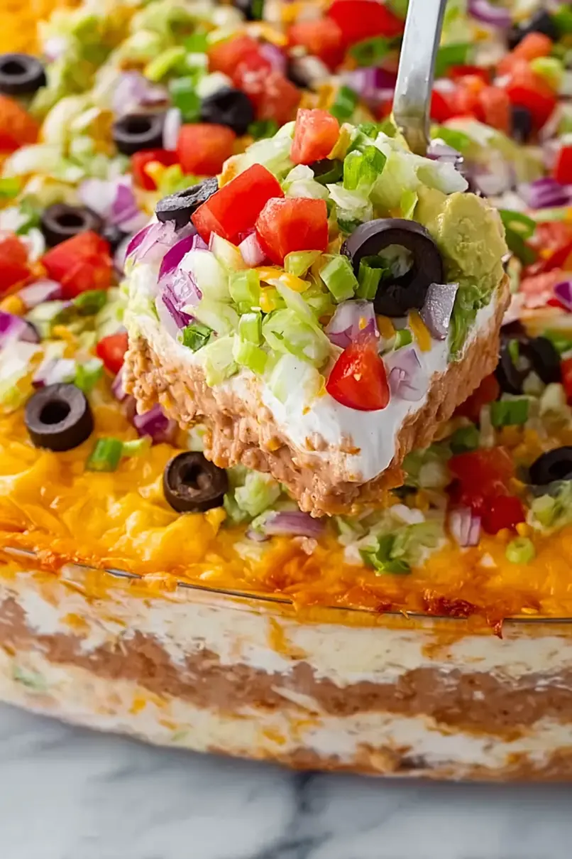 Creamy Classic Seven Layer Dip