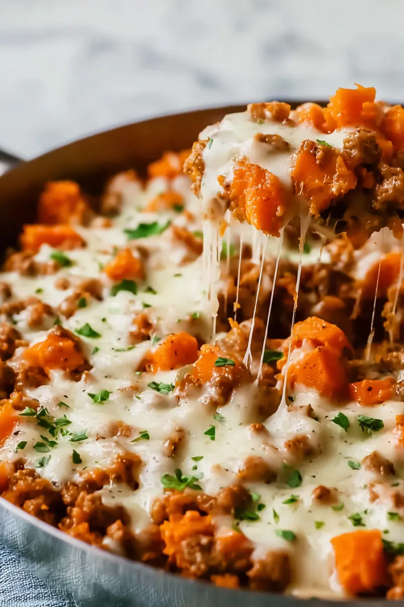 Healthy Ground Turkey Sweet Potato Skillet