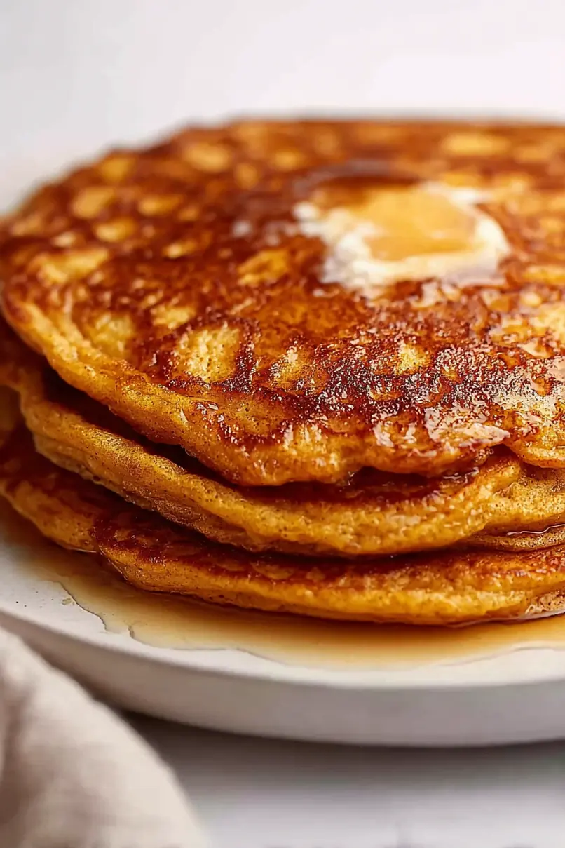 Best Pumpkin Pancakes with Cinnamon Butter